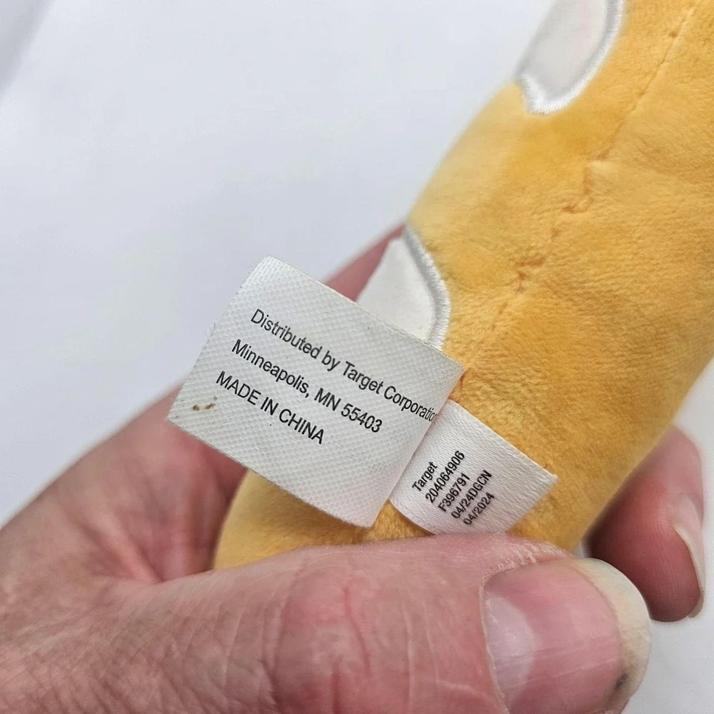Target Baguette Bread Plush Stuffed Toy Small Yellow Food Cute Soft Kawaii Decor